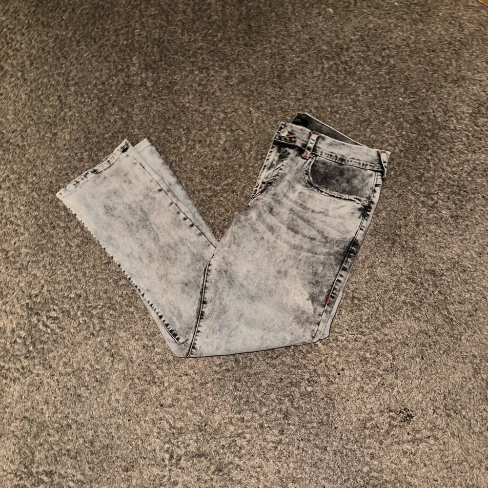 True Religion gray and black pants